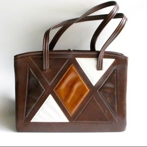 Diamond motif vintage bag